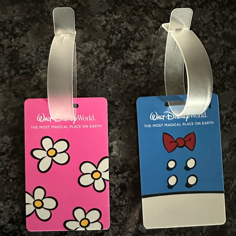 Disney World Luggage Tags - Pink and Blue